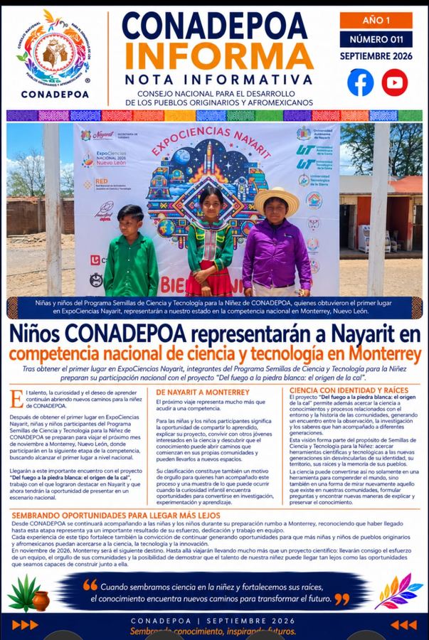 Niños CONADEPOA representarán a Nayarit en la competencia nacional de ciencia y tecnología en Monterrey